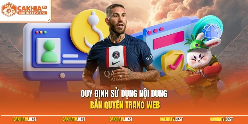 Quy định sử dụng nội dung bản quyền trang web