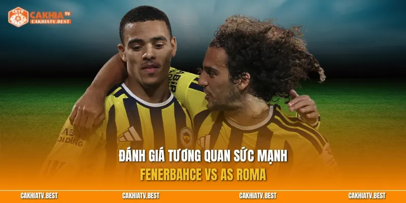 Đánh giá tương quan sức mạnh giữa Fenerbahce vs AS Roma