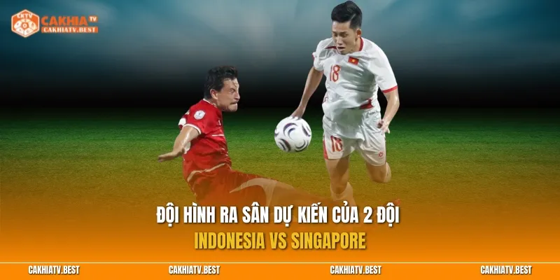 Đội hình ra sân dự kiến của 2 đội Indonesia vs Singapore
