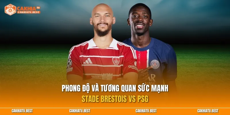 Phong độ và tương quan sức mạnh Stade Brestois vs PSG